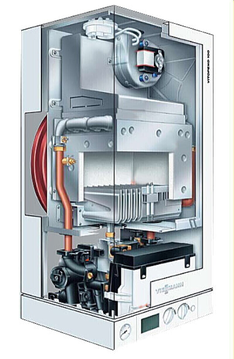 Камера сгорания газового котла. Газовый котел Viessmann Vitopend 100. Котел Vitopend 100-w wh1d. Котел Viessmann Vitopend 100 w 24 КВТ. Котёл Висман витопенд 100 двухконтурный.