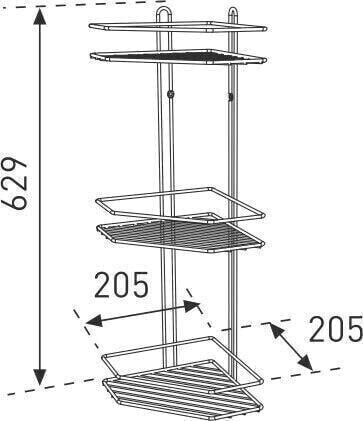 Подвесная полка для ванной studiotex bct0300 basic 6127071
