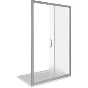 GoodDoor INFINITY WTW-140-G-CH Душевое ограждение (1400*1950*6) стекло мтовое Грейп, профиль хром