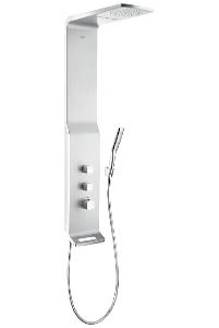 Hansgrohe RAINDANCE Lift 27008400 душевая панель, белый/хром, 2 типа струи: RainAir - 180mm, RainFlow - каскад 170mm, регулировки по высоте 200mm, термостат