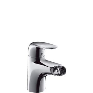 Hansgrohe 31270000 METRIS  E Смеситель для биде, донный клапан 1 1/4, гибкая подводка под цангу, аэратор QuickClean