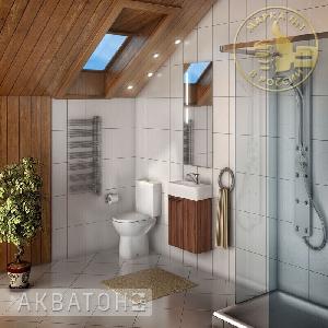 AQUATON Зеркало ЭКЛИПС 46 со встроенным светильником (1A129002EK010)