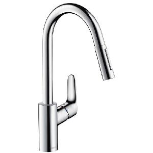 Hansgrohe FOCUS 31815000 смеситель д/кухни, выдвижной излив, хром