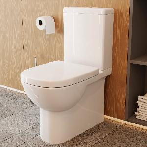 Sanita Luxe Унитаз-компакт с функцией биде +стульч DM (clip up) WC.CC/Quadro/2-DM.Bidet/WHT.G/S1