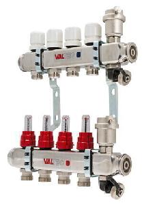 Valtec Коллекторная группа со встроенными расходомерами в сборе 1"4 Eurokonus 3/4 VTc.586.EMNX.0604 