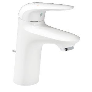 GROHE Смес. EUROSTYLE 23707LS3 д/раковины, цвет белый, донный клапан