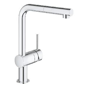 GROHE Смес. Minta 32168000 для кухни, выдвижной излив, хром